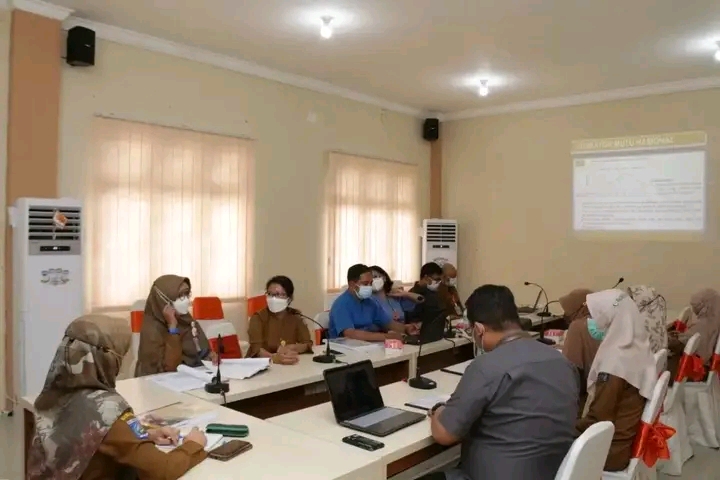 KOMITE MUTU SELENGGARAKAN RAPAT LAPORAN EVALUASI PROGRAM KERJA KOMITE MUTU TW II